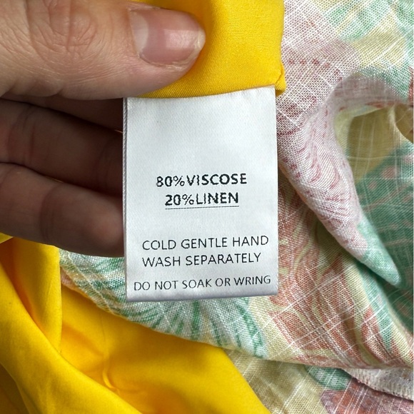 Petal and Pup Kalama Floral One Shoulder Midi Dress Leilani Print Medium M Hawai - Picture 10 of 11